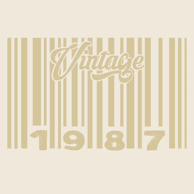 Vintage 1987 Barcode 1987: Year 2025.