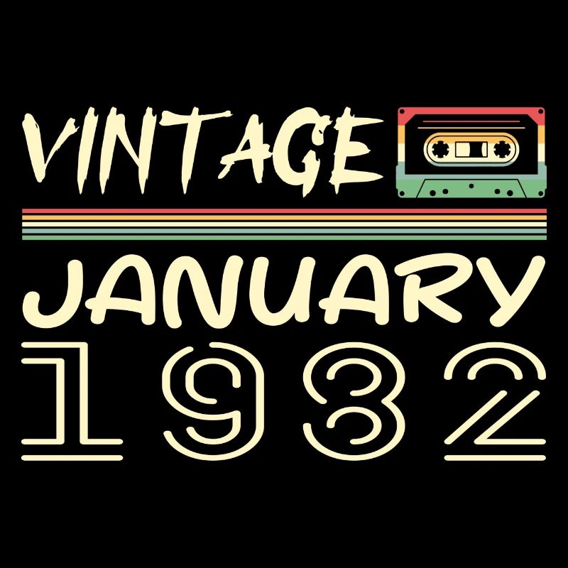 Vintage Janvier 1982 - Anniversaire Janvier 1982