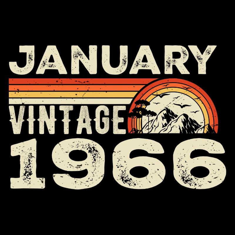 Janvier 1966 Vintage Anniversaire 1966, Né en 1966