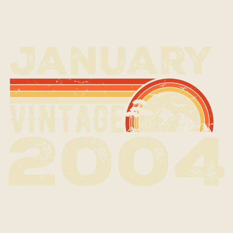 Janvier 2004 Vintage Anniversaire 2004, Né en 2004