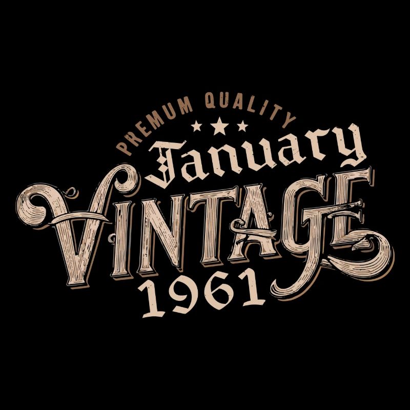 Janvier 1961 | 1961 Janvier Vintage Anniversaire