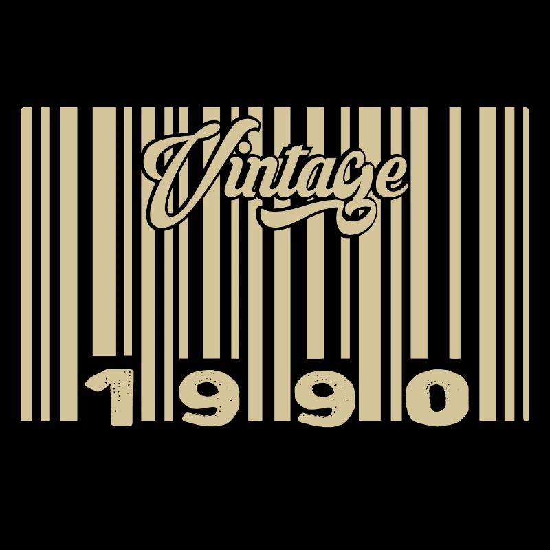 vintage 1990 Code barre 1990: Année 2025.