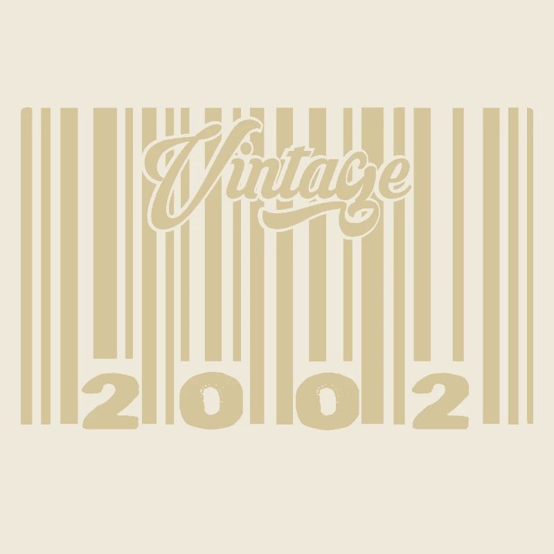 vintage 2002 Code barre 2002: Année 2025.