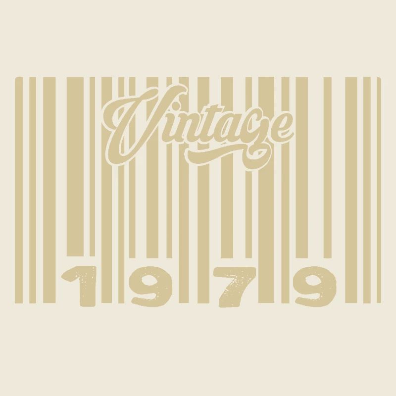 vintage 1979 Code barre 1979: Année 2025.