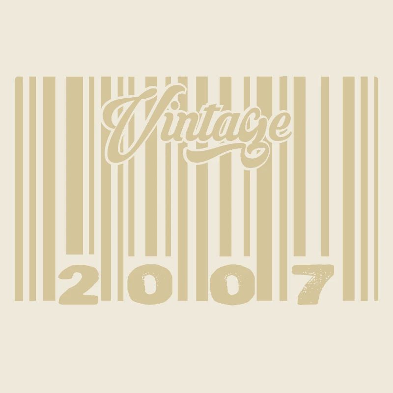 vintage 2007 Code barre 2007: Année 2025.