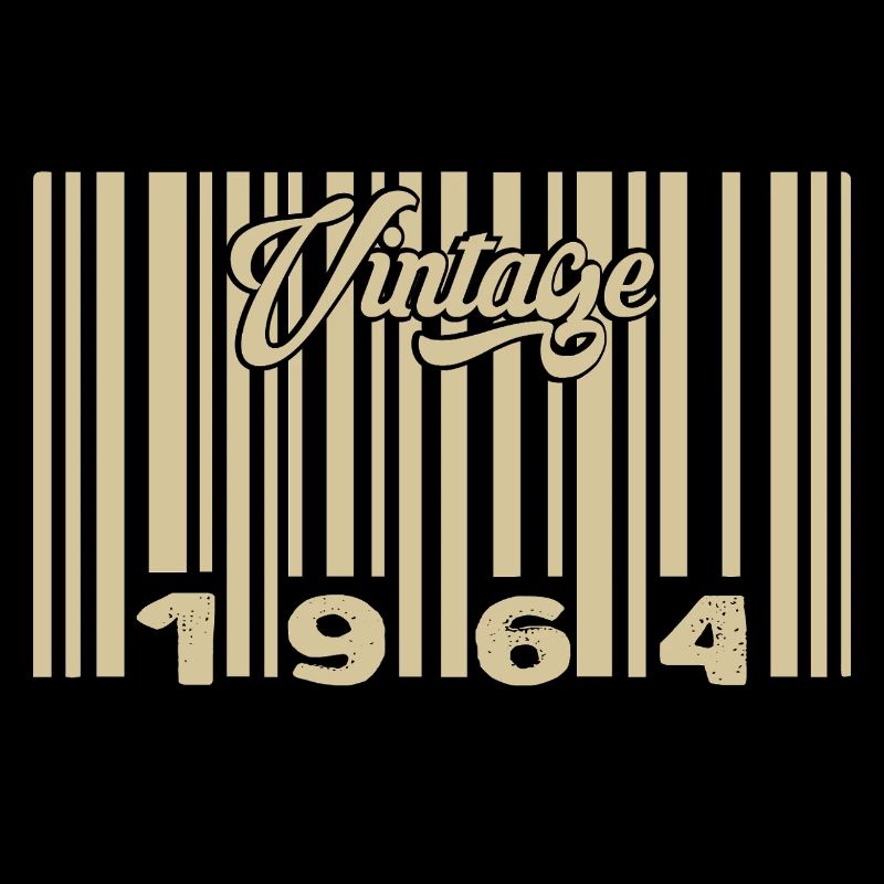 vintage 1964 Code barre 1964: Année 2025.