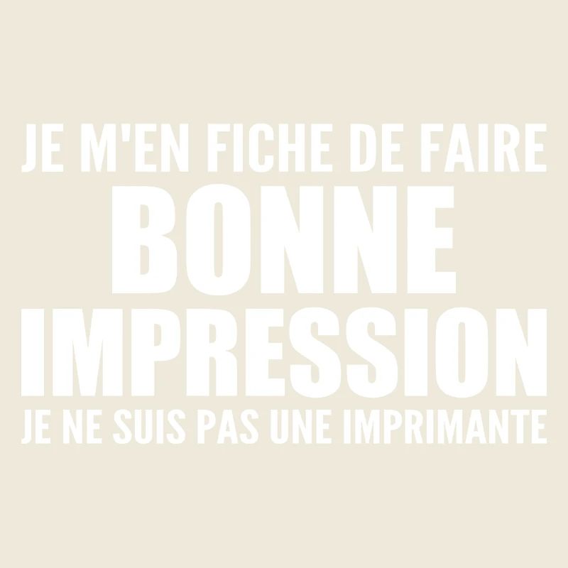 I don't care if I make a good impression