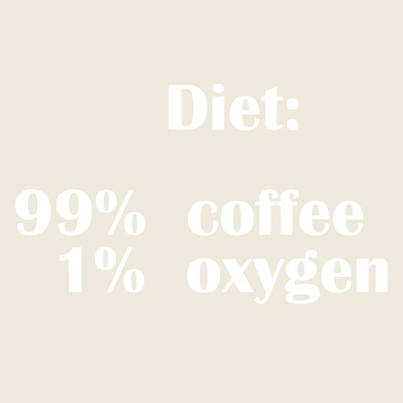 Le régime alimentaire est composé à 99 % de café mais seulement à 1 % d’oxygène