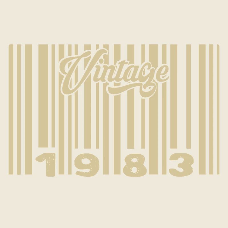 Vintage 1983 Barcode 1983: Year 2025.