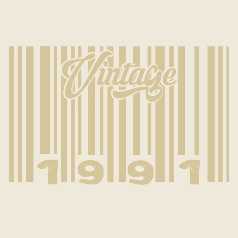 Vintage 1991 Barcode 1991: Year 2025.