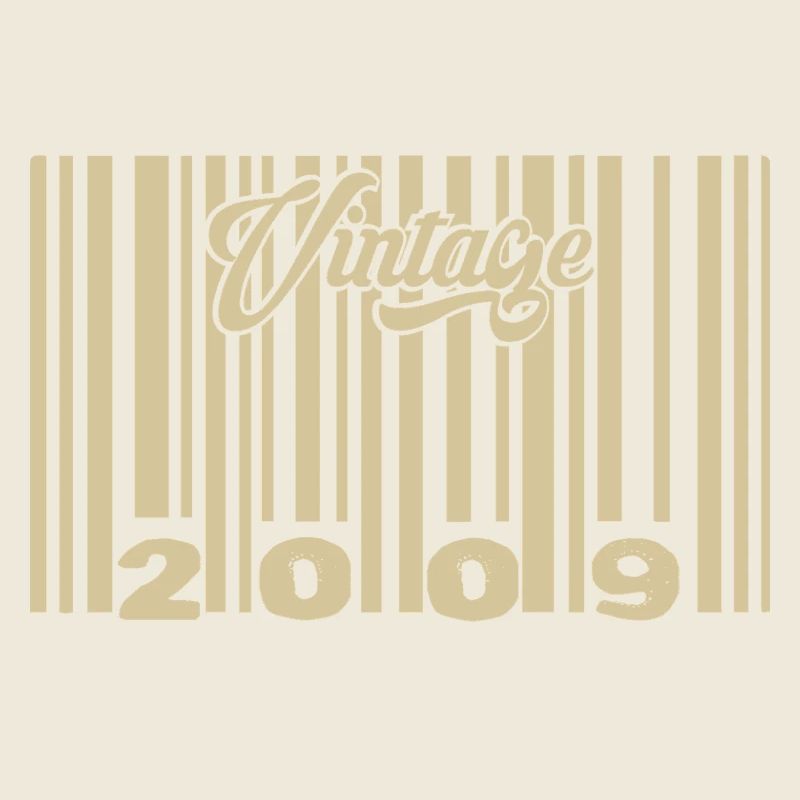 vintage 2009 Code barre 2009: Année 2025.