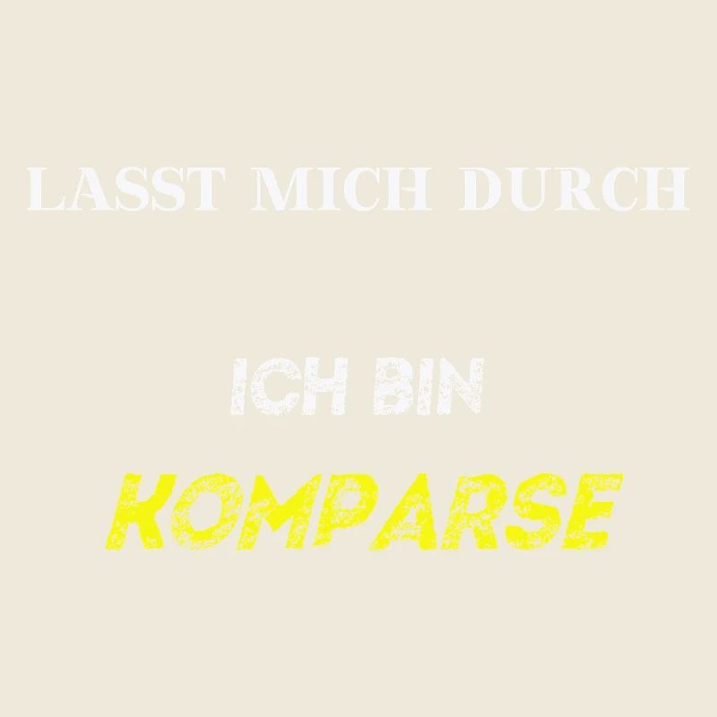 Lasst mich durch, ich bin Komparse! Geschenkidee