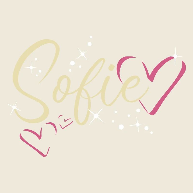 Sofie Nom Prénom Calligraphie Coeur