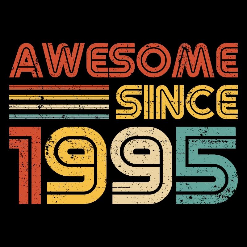 Awesome Since 1995" – Retro Vintage 30. Geburtstag