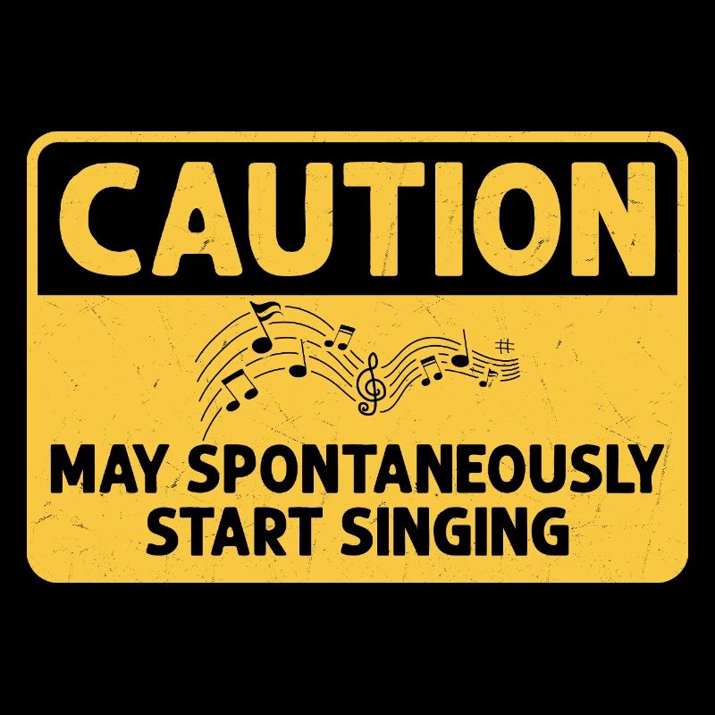 Caution May Spontaneously Start Singing Singer Kar