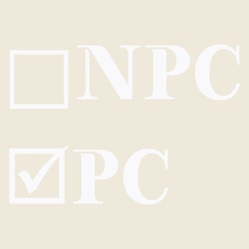 NPC vs PC - lustige Geschenkidee - Jugendsprache