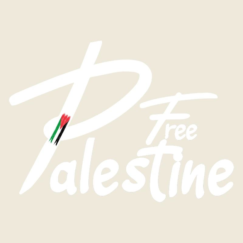 Free palestine text