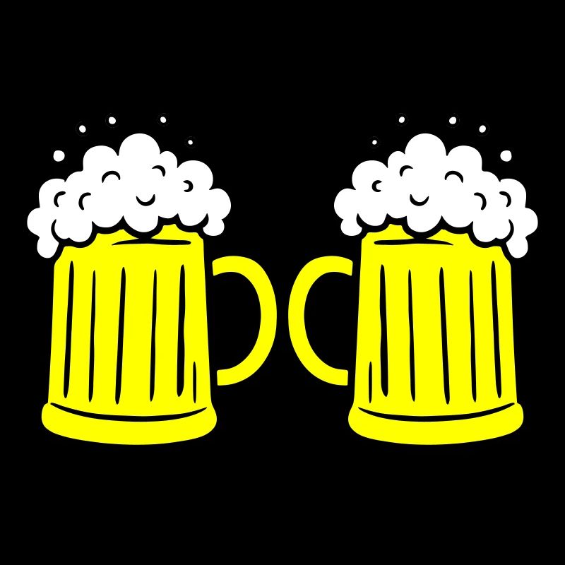 Bierglas Anstoßen