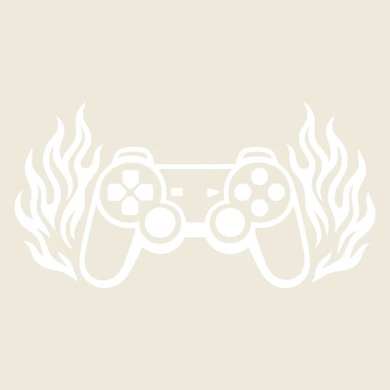 Flammen Controller, brennende Gamepad Grafik