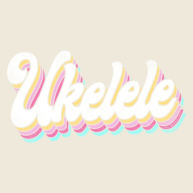 Ukulélé hawaïen ukulélé rétro vintage