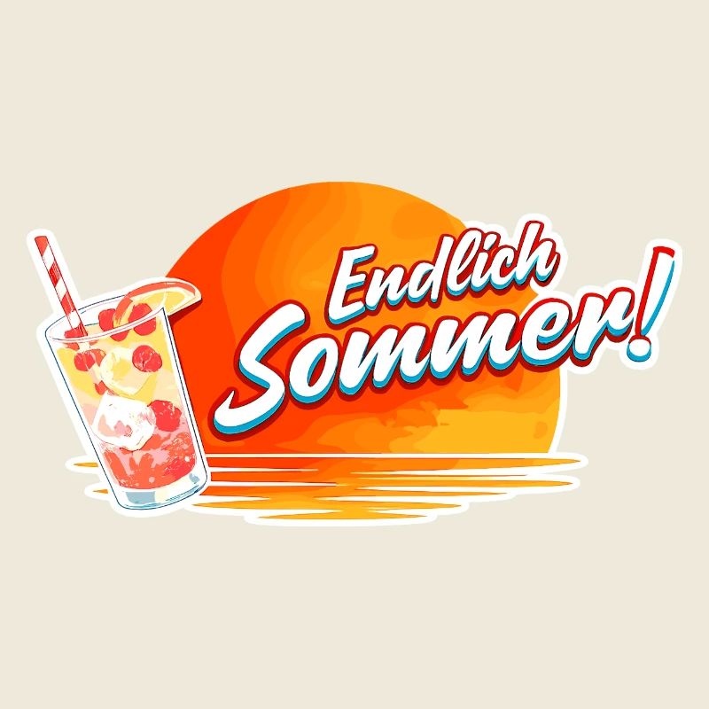 Finally Summer Sun Drink Graphic