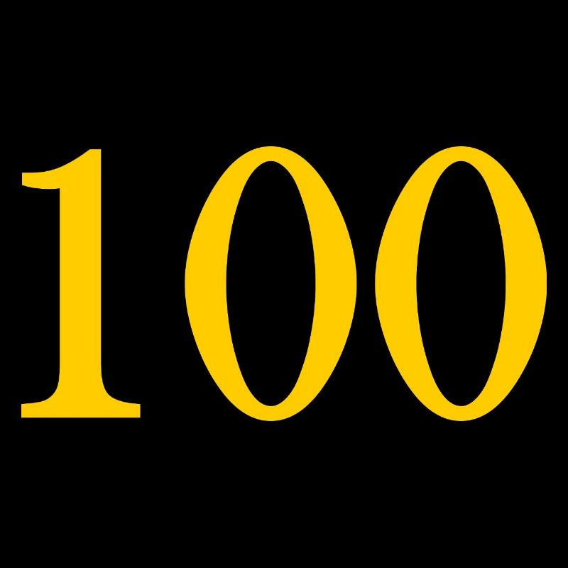 100. 100 JAHRE. 100-JÄHRIGES JUBILÄUM. GEBURTSTAG 100