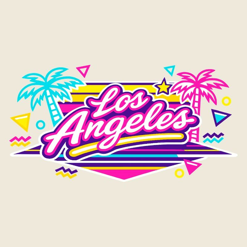 Los Angeles Neon Pink