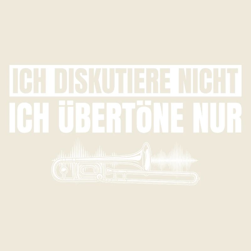 Posaune Ich diskutiere nicht Ich übertöne nur