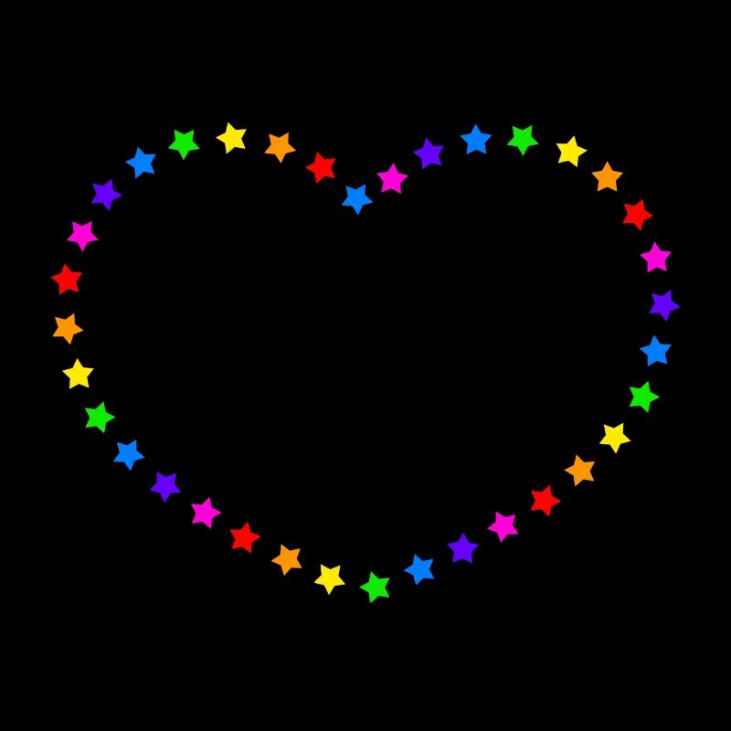Regenbogen Herz