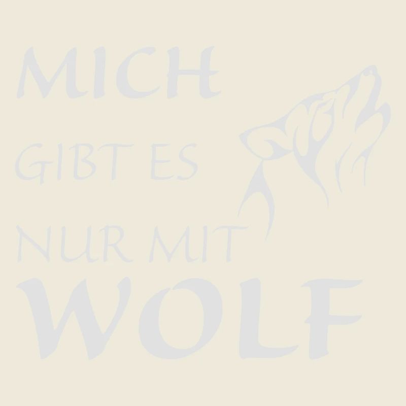 Nur mit Wolf