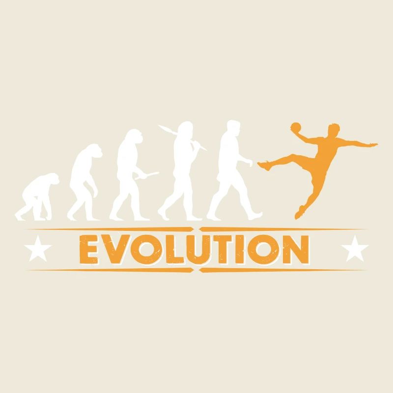 Handball Evolution - orange/weiss