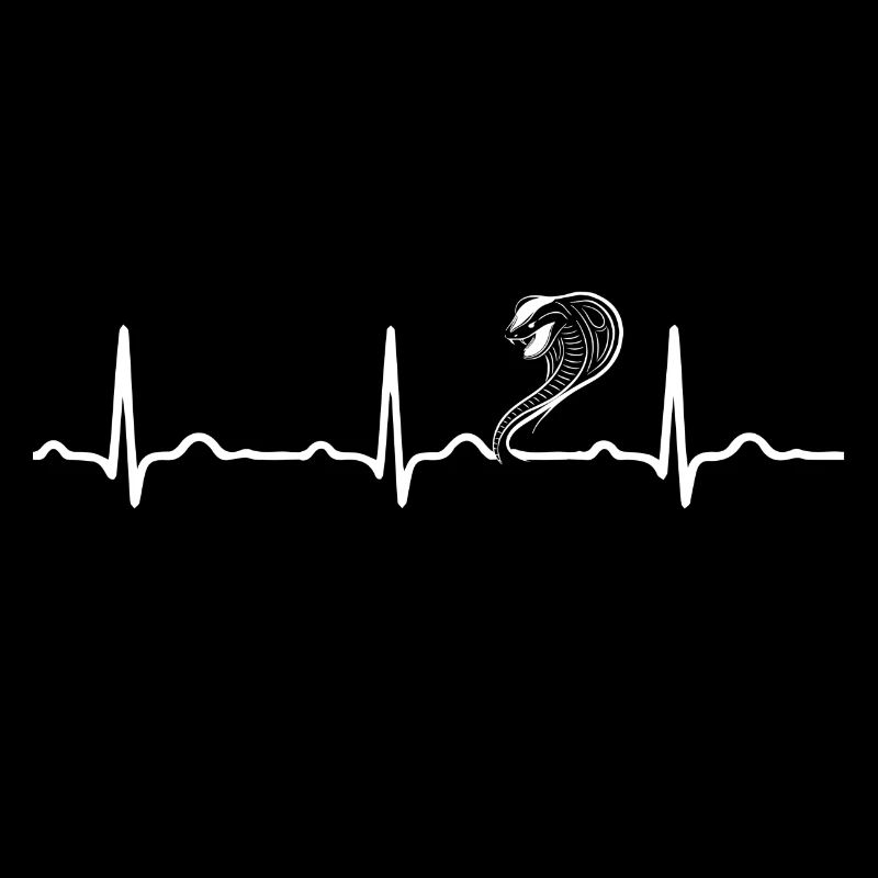 CADEAU - ECG COEUR EN LIGNE COBRA SNAKE Whithe