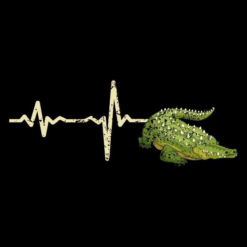 Gift heartbeat crocodile