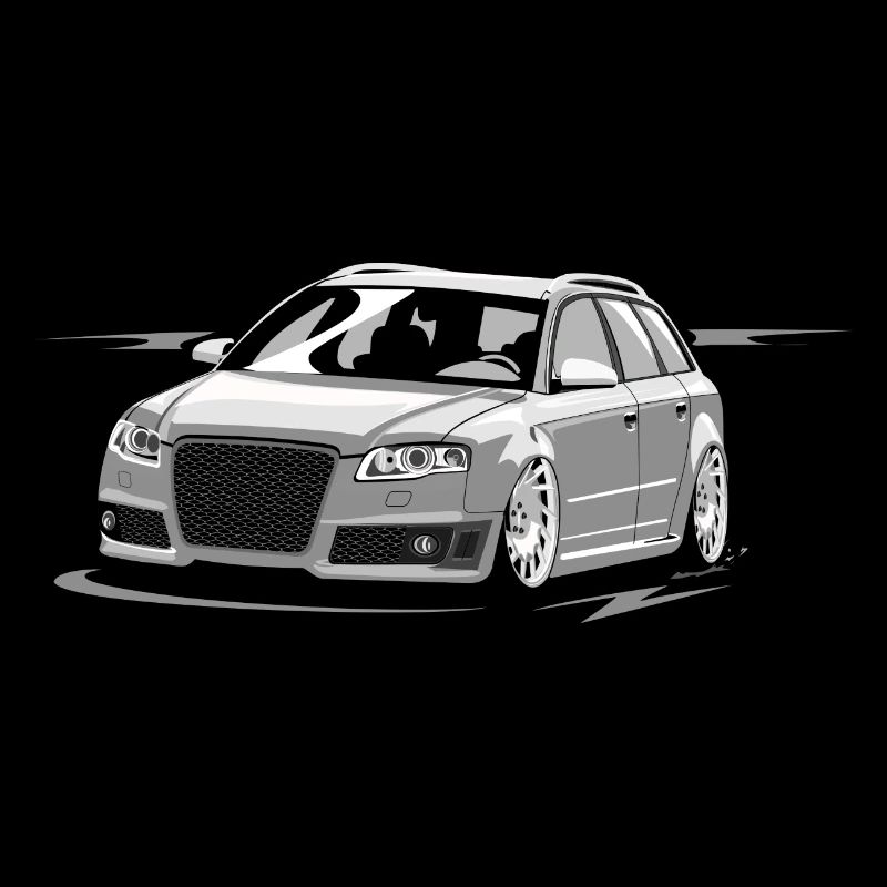 RS4 B7 A4 low style skulldriver tuning car