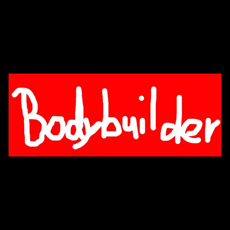 Bodybuilder lettering