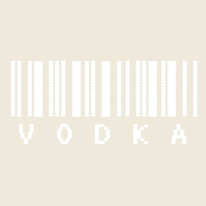 Typographie du code-barres de la vodka