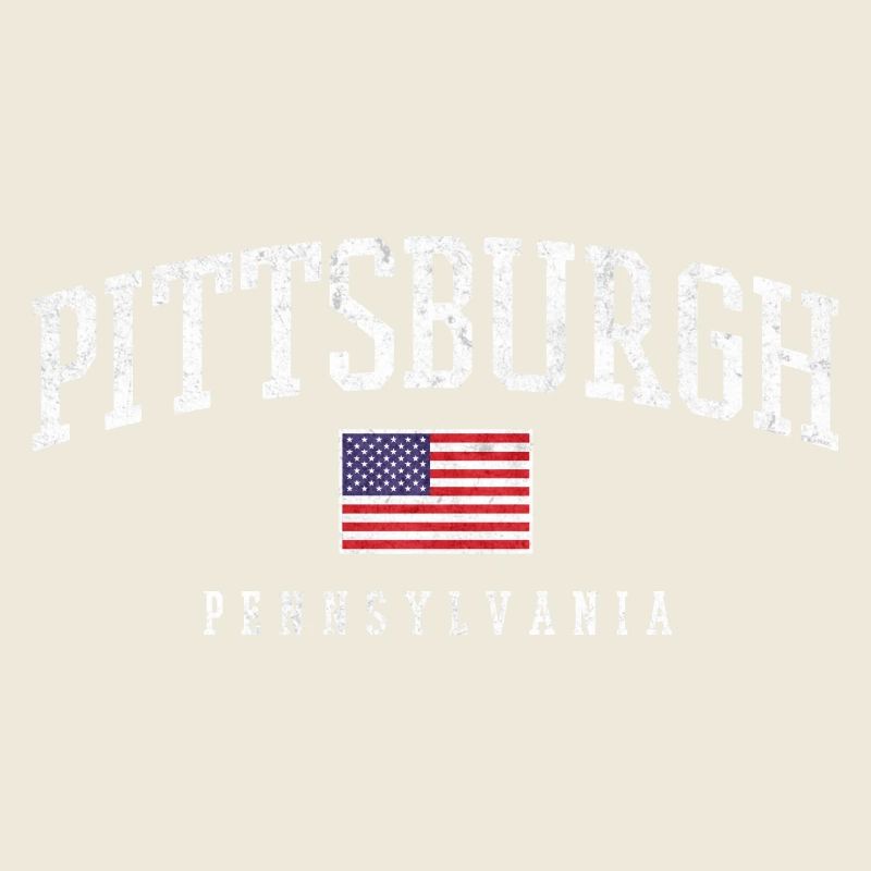 Arc de Pittsburgh avec drapeau