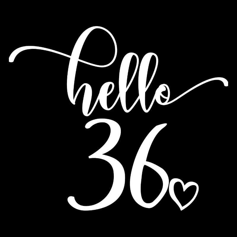 Hello 36 - Cute 36th Birthday Gift For Women