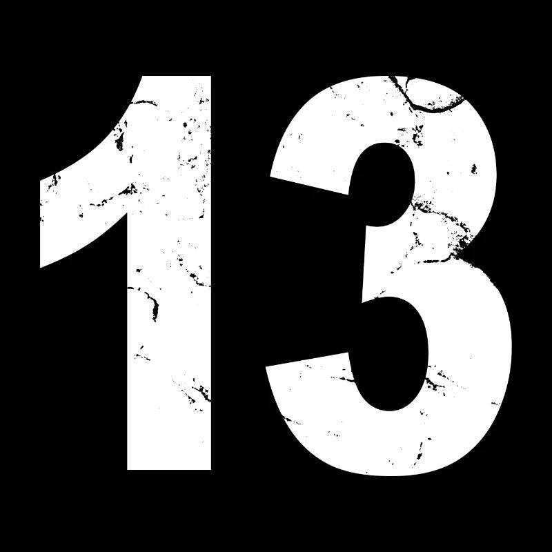 Cool Number 13 - 13 Years Old 13th Birthday Gift
