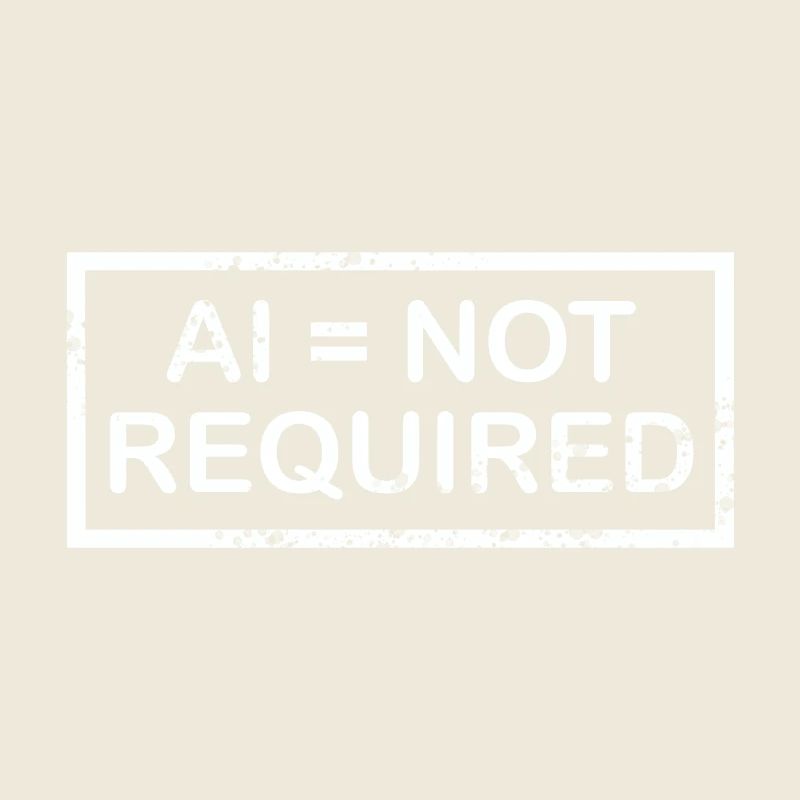 AI = not required (white)