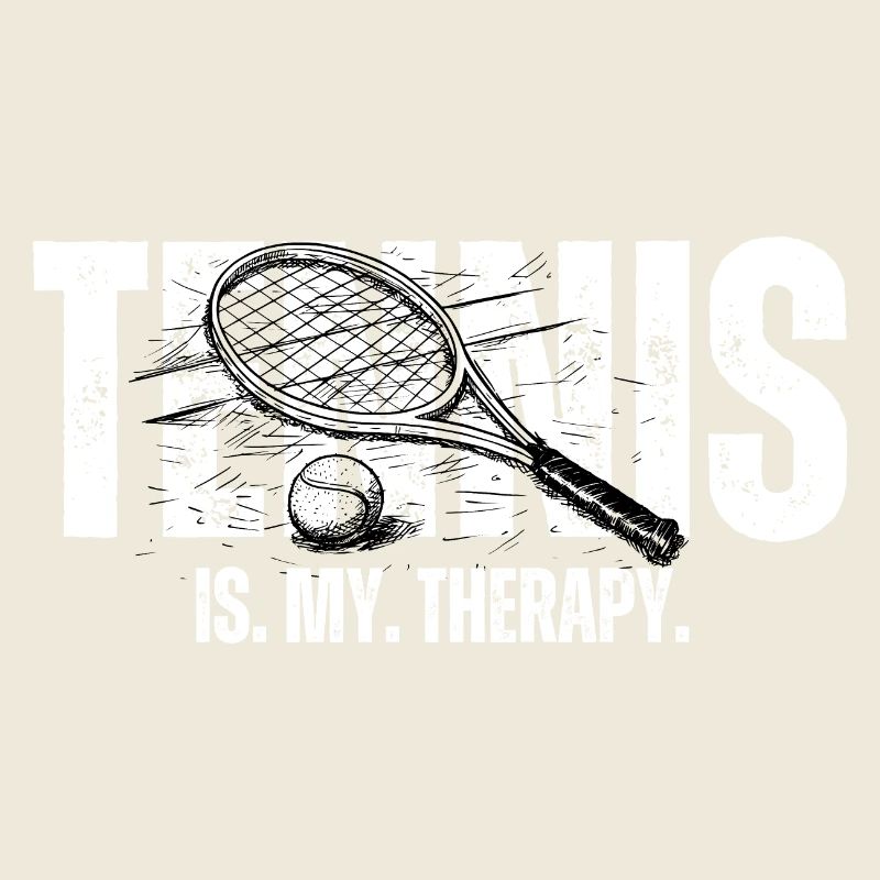 Tee audacieuse de thérapie au tennis