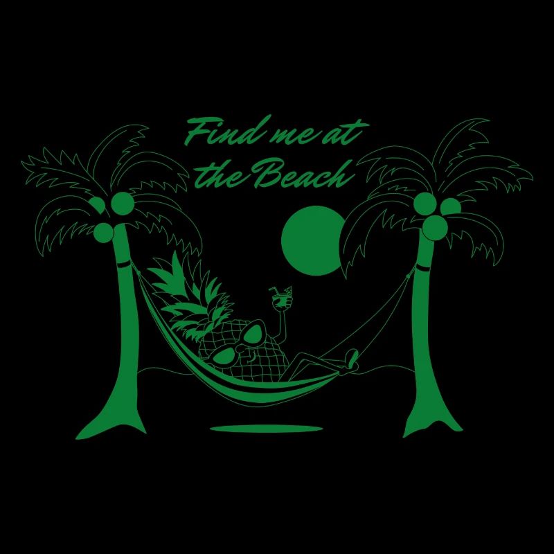 Retrouvez-moi à la plage - Vert