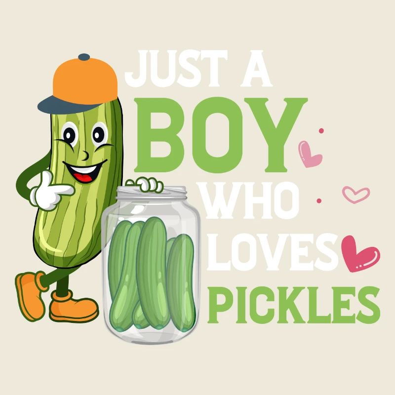 Juste un garçon qui aime les cornichons Aneth Concombre végétalien