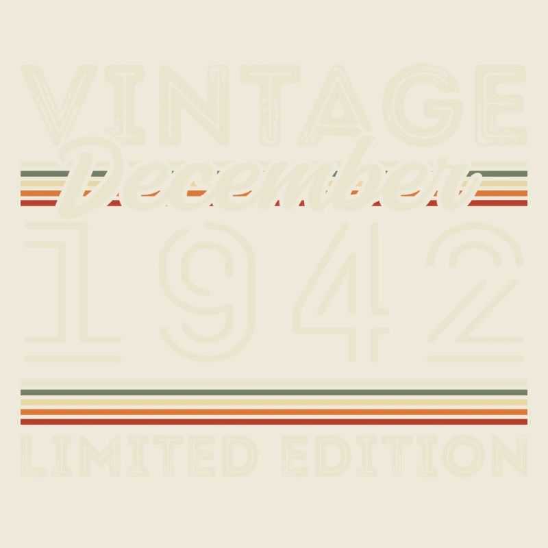 Vintage Décembre 1942 - 83e Anniversaire Décember