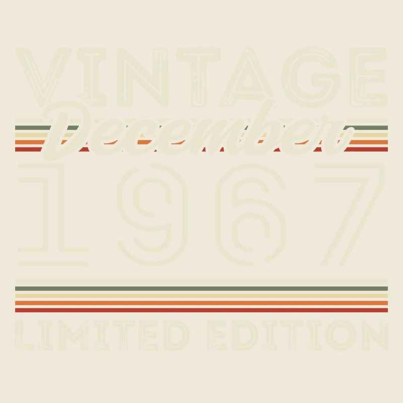 Vintage December 1967 - 58th Anniversary December
