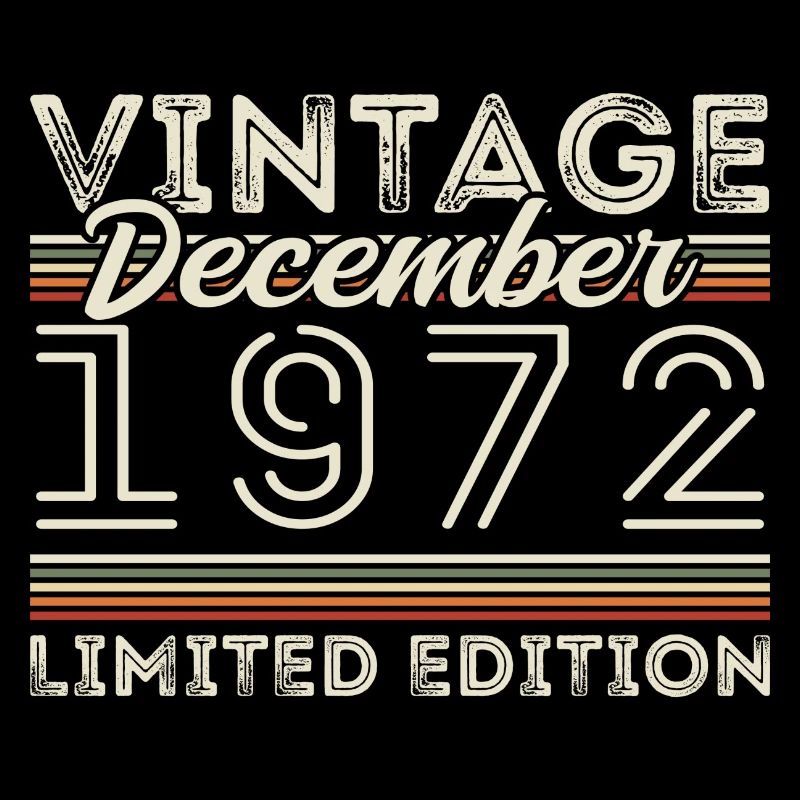 Vintage December 1972 - 53rd Anniversary December
