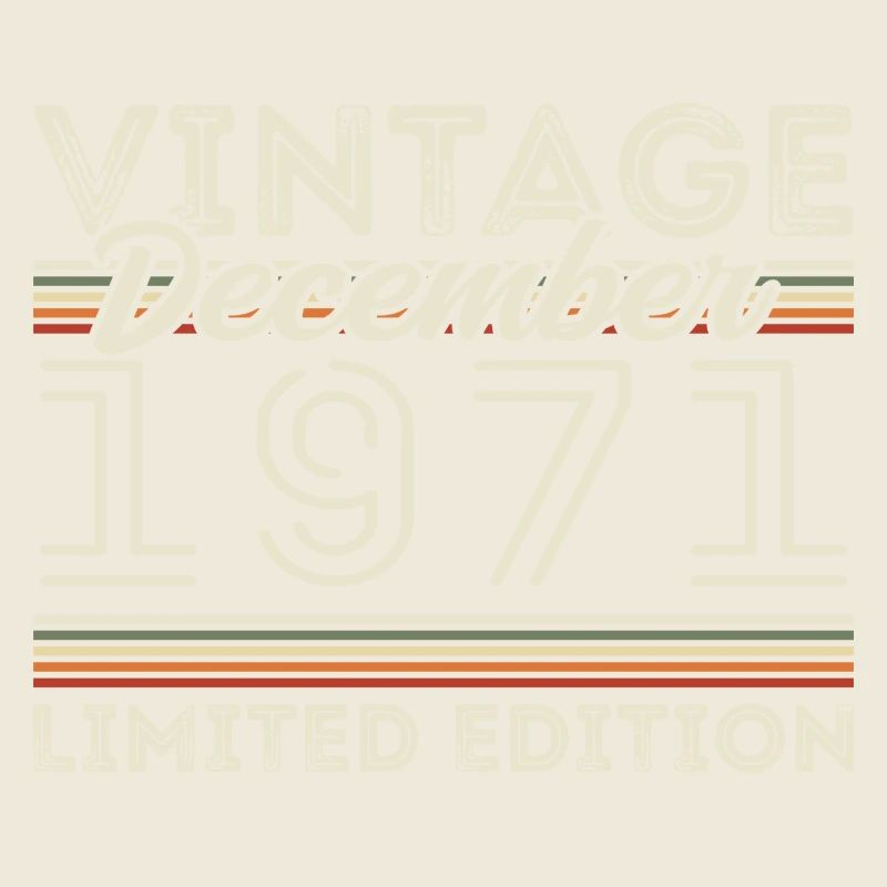 Vintage December 1971 - 54th Anniversary December