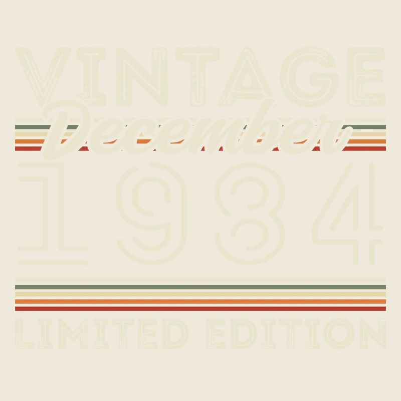 Vintage Décembre 1984 - 41e Anniversaire Décember