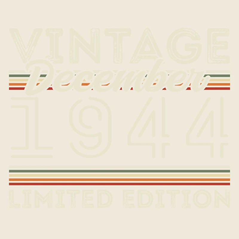Vintage Décembre 1944 - 81e Anniversaire Décember