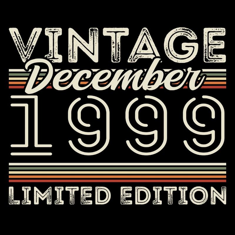 Vintage Décembre 1999 - 26e Anniversaire Décember